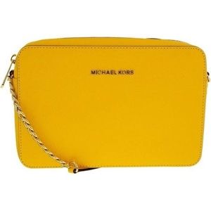 Michael Kors Jet Set Saffiano Leather Crossbody Bag